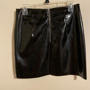 3/$20 H&M pleather “wet look” black skirt